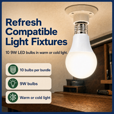 E27 LED Bulb 10-Pack — Flexible Lighting for Compatible Fixtures