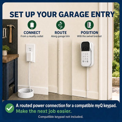 Garage Keypad PowerLink — Plug-In Power Kit