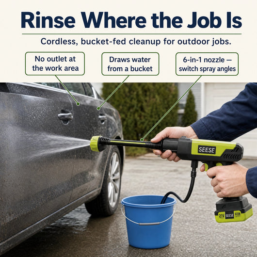 Cordless Rinse Kit — Clean Where You Need It