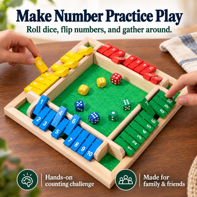 Flip & Count Tabletop Game — Make Number Practice Play