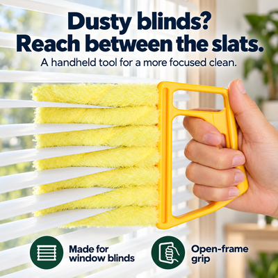 Blind-Slat Cleaner — Reach Dust Between the Slats