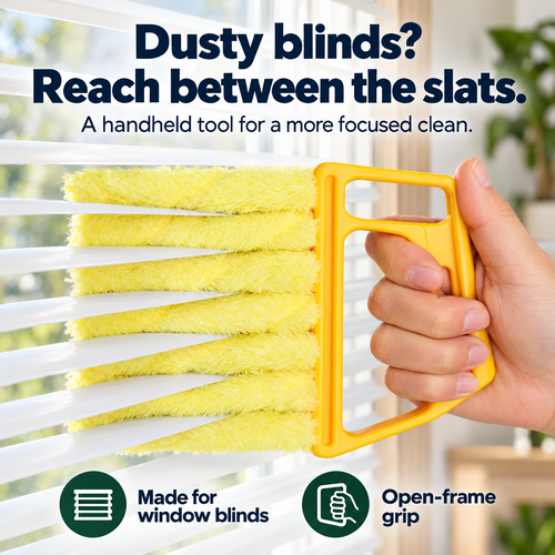 Blind-Slat Cleaner — Reach Dust Between the Slats