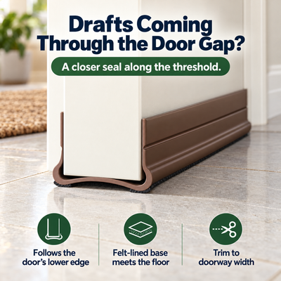 Steadwell Rewards Door Gap Seal — A closer fit at the threshold