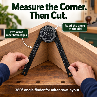 Miter Angle Finder — Measure Before You Cut