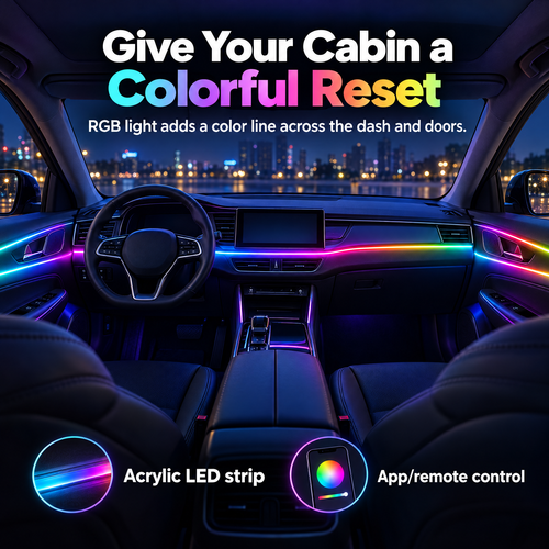 Cabin Accent Light Strip — Color for Every Drive