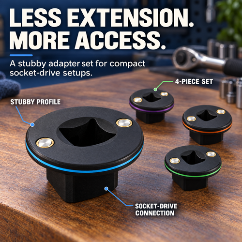 Stubby Drive Adapter Set — Compact Socket Access