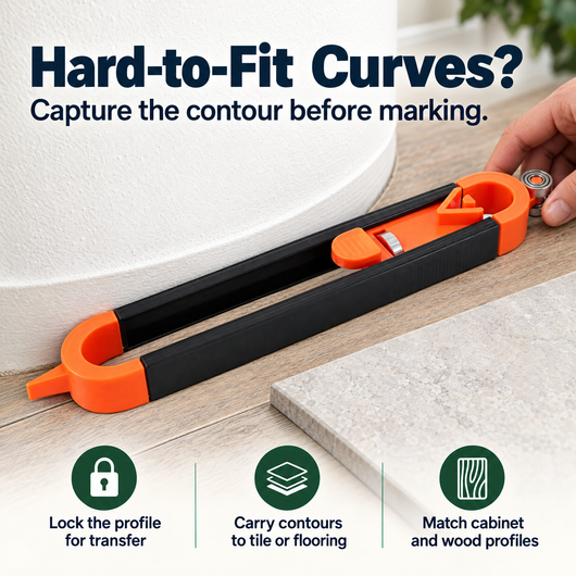 Contour Transfer Gauge — Mark Tricky Curves
