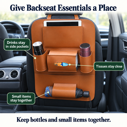 Seatback Organizer — Keep Ride Essentials Together