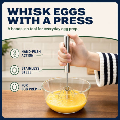 PressWhisk — Hands-On Egg Prep