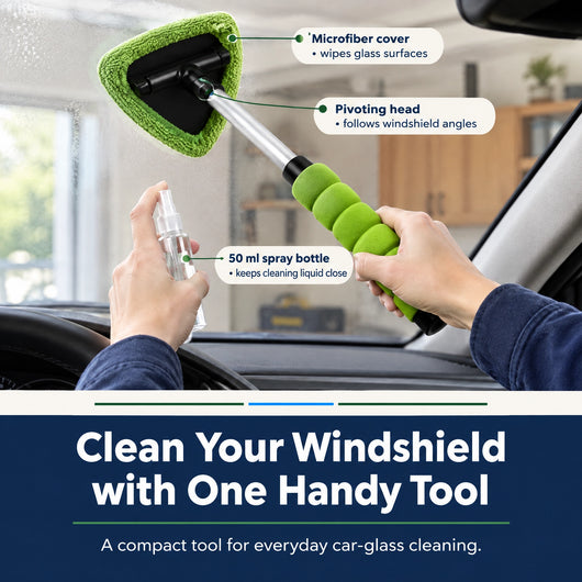 Windshield Wipe — Compact Car-Glass Cleaning
