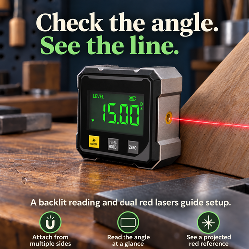 Magnetic Digital Angle Gauge — A Clearer Setup Reference