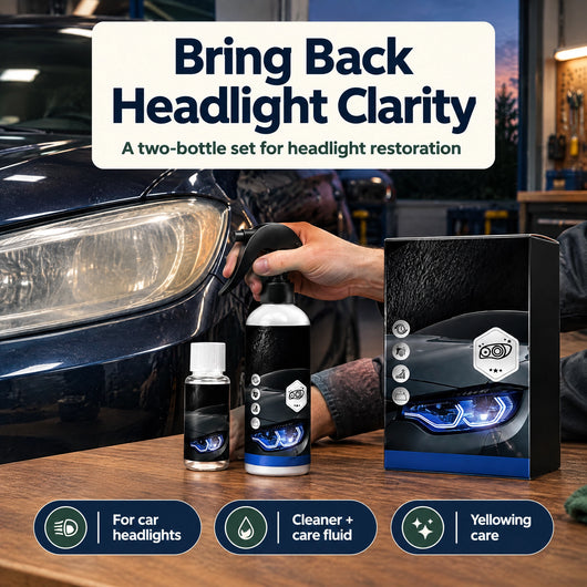 ClearBeam Headlight Care Kit — Clearer Lenses