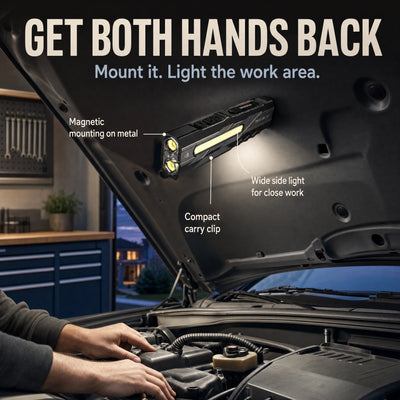 Magnetic Work Light — Hands-Free Visibility