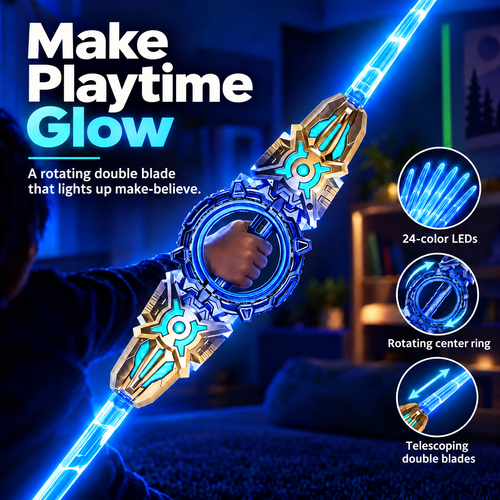 GlowSpin Double Blade — Light-Up Play