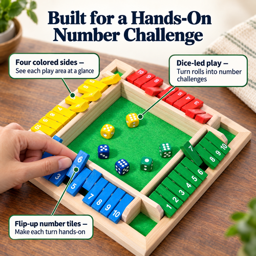 Flip & Count Tabletop Game — Make Number Practice Play