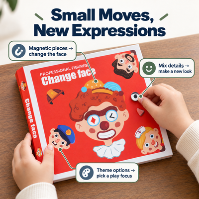 Themed Magnetic Puzzle Activity — Choose a Play Theme