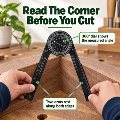 Miter Angle Finder — Measure Before You Cut
