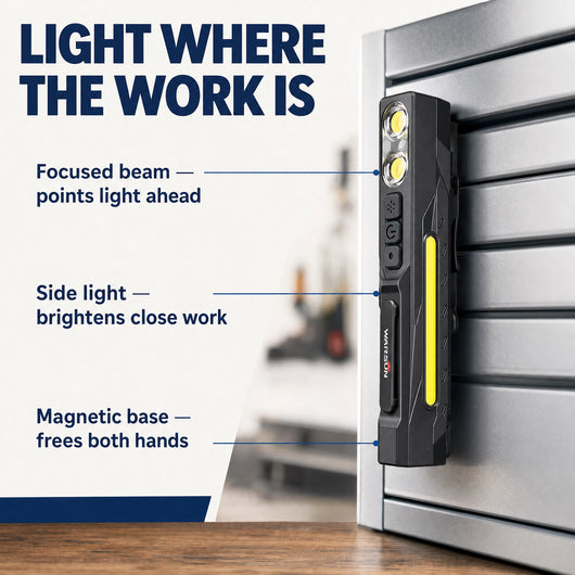 Magnetic Work Light — Hands-Free Visibility