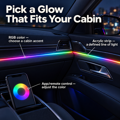 Cabin Accent Light Strip — Color for Every Drive