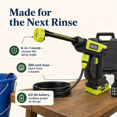 Cordless Rinse Kit — Clean Where You Need It