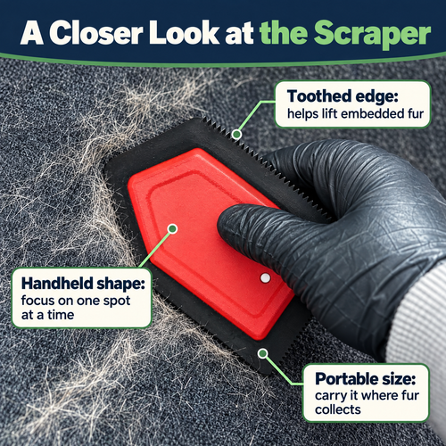Pet Hair Fabric Scraper — Target Embedded Fur