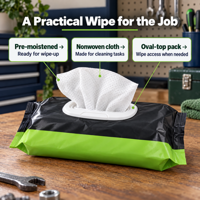 Shop Cleanup Wipes — A Wipe Within Reach