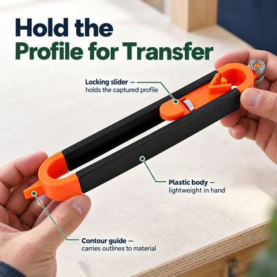 Contour Transfer Gauge — Mark Tricky Curves