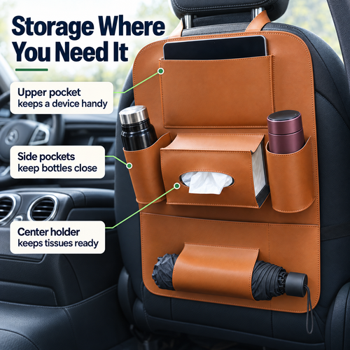 Seatback Organizer — Keep Ride Essentials Together