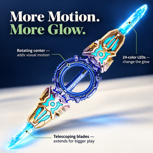 GlowSpin Double Blade — Light-Up Play