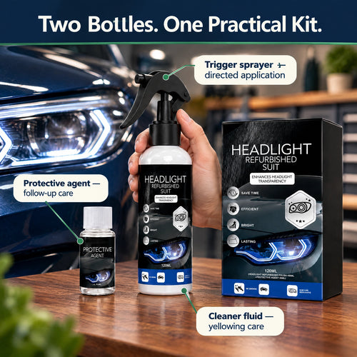 ClearBeam Headlight Care Kit — Clearer Lenses