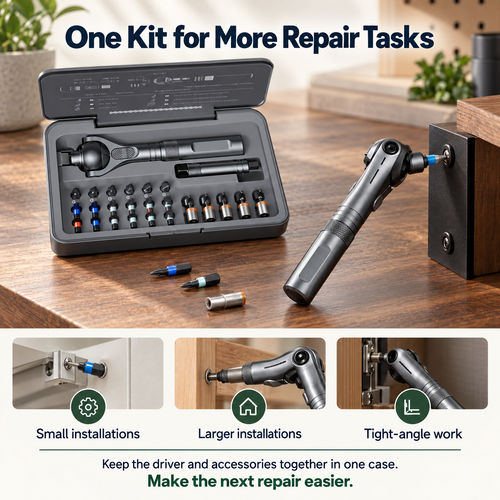 180° Ratchet Screwdriver Set — Easier Access