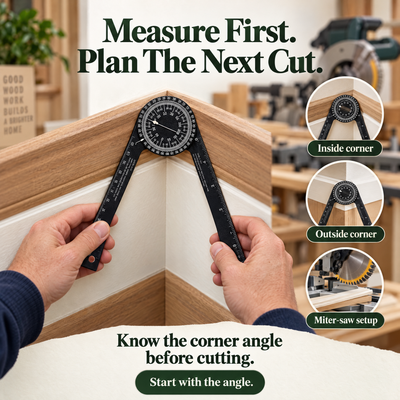 Miter Angle Finder — Measure Before You Cut