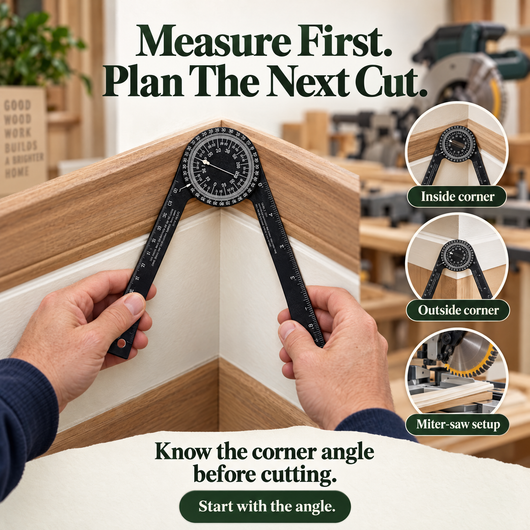 Miter Angle Finder — Measure Before You Cut