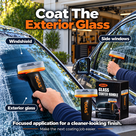 Rain-Ready Glass Coating — Helps Water Bead & Roll Off