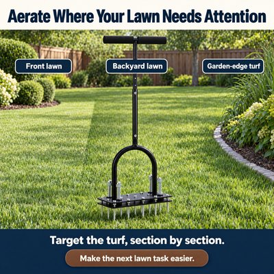 Steadwell Lawn Aerator — Targeted Turf Care
