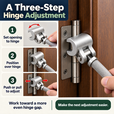 Hinge-Gap Wrench — Set the Opening