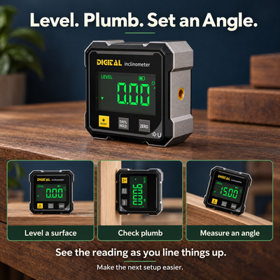 Magnetic Digital Angle Gauge — A Clearer Setup Reference