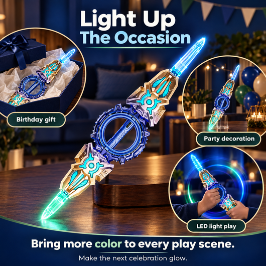 GlowSpin Double Blade — Light-Up Play