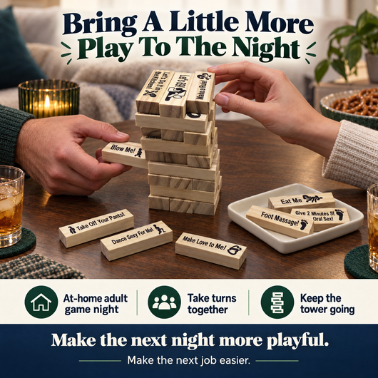 Prompted Tumble Tower — Playful Date Nights