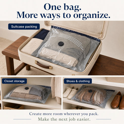 Space-Saving Compression Bags — More Room from Thin Air