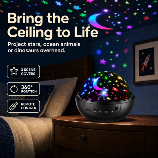 StarStory Dome Projector — Colorful Ceiling Scenes
