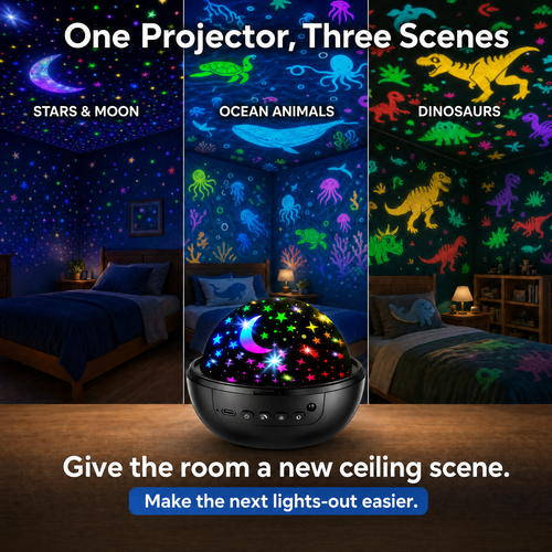 StarStory Dome Projector — Colorful Ceiling Scenes